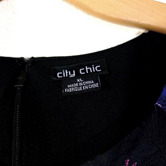 NEW City Chic Whimsigoth A-Line Dress in Studded Black Blue Pink Plus Size 22 - Picture 2 of 13